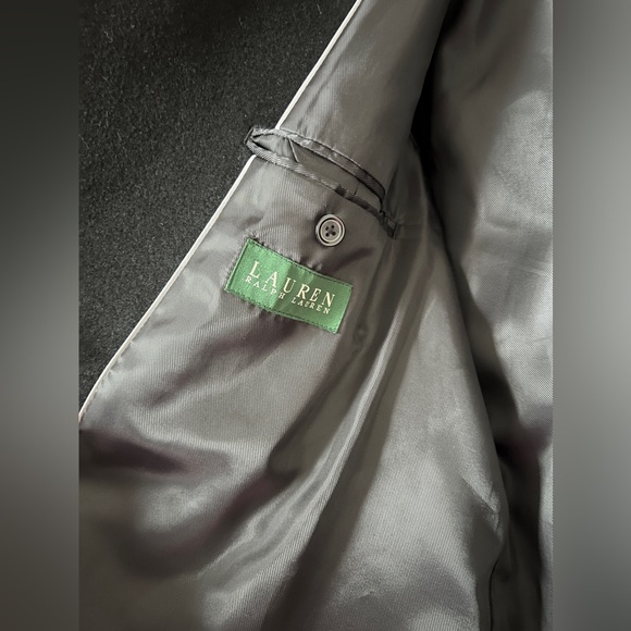 💯 AUTHENTIC RALPH LAUREN MEN‘s LONG WOOL SUIT COAT - Picture 6 of 9